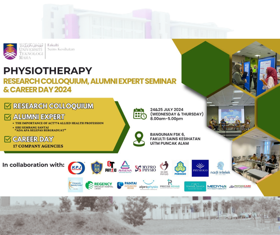 PHYSIOTHERAPY RESEARCH COLLOQUIUM, ALUMNI EXPERT SEMINAR & CAREER DAY 2024